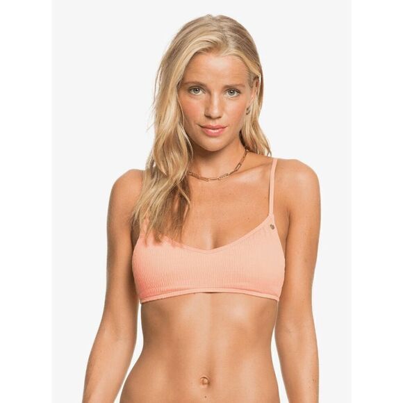 Roxy NWT size M Darling Wave bralette coral colored bikini top - swim - Picture 1 of 9